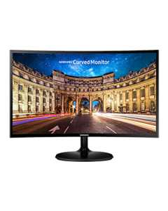 Monitor curvo Essential de 24" con una experiencia de visualización profundamente inmersiva