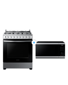 Combo Estufa a Gas con Quemador de Triple Potencia + Horno Microondas MS23DG4504ATAP 23L con Grill Fry